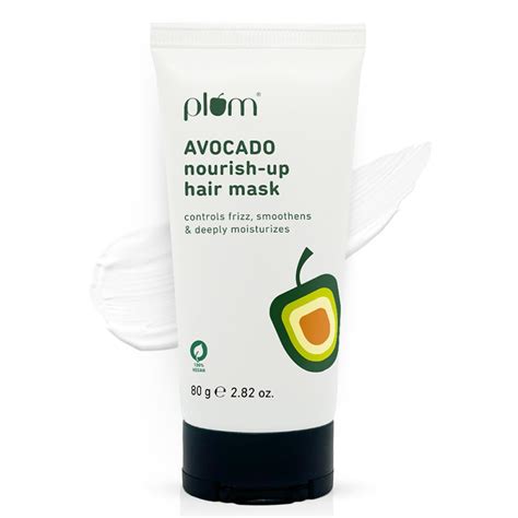 Plum Avocado Fresh Hair Mask For Dry And Frizzy Hair I With Argan Oil ...