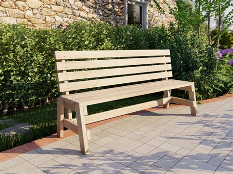 How to build a DIY outdoor wood park style bench - DIY projects plans