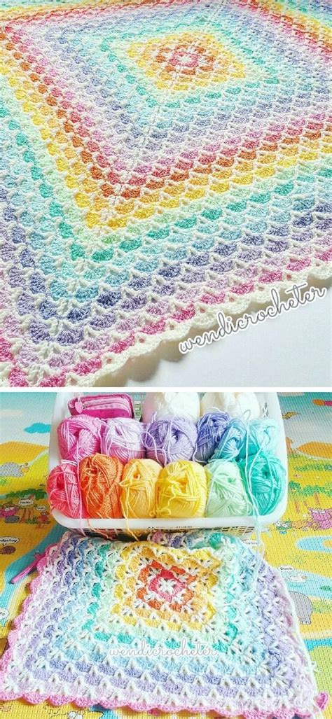 Image result for Beautiful Shell Blanket Pattern