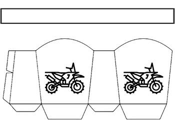 Motorcycles Coloring, Craft and Writing Paper Kit worksheet by Swati Sharma