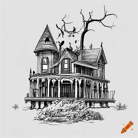 Haunted House Drawing