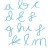 Small cursive letters - Brainly.in