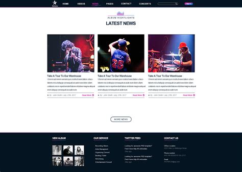 音乐网站设计|网页|企业官网|KING视界 - 原创作品 - 站酷 (ZCOOL)
