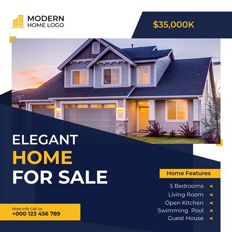 Real Estate Social Media Post Design - Ads, Banner on Behance