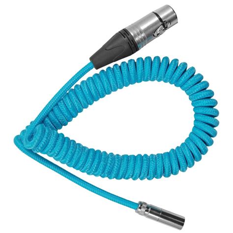 Kondor Blue Coiled Mini XLR to XLR for C70 & BMPCC4K/6K (12"-24”), 2