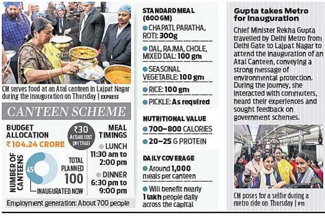 Rs 5 per meal as Atal Canteens open in Delhi