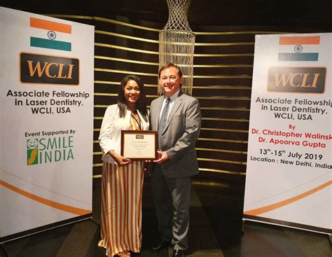 Dr Ancy certified as an Associate Fellow in Laser Dentistry by WCLI (USA)