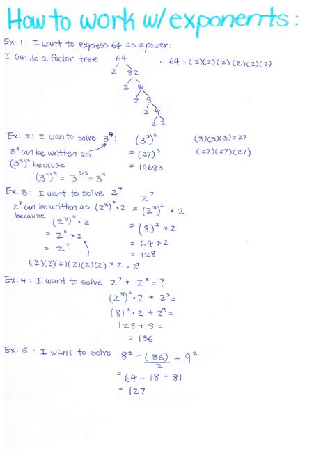How to Do Exponents 的图像结果