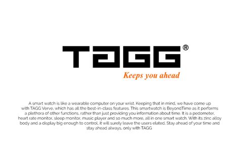 Amazon.in: Buy TAGG Verve Smartwatch with Real Time Heart Rate Tracking ...