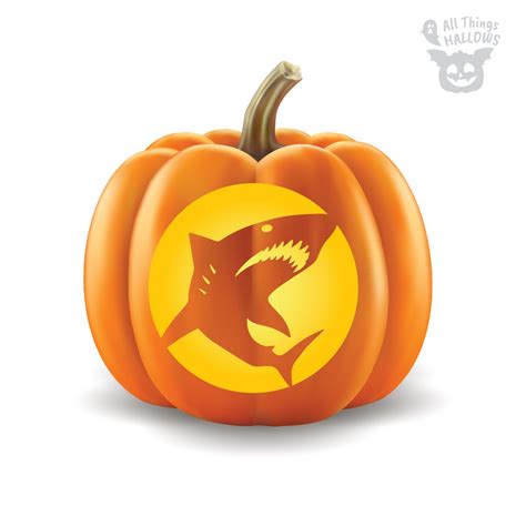 Shark Pumpkin Stencil - Allthingshallows.com – AllThingsHallows