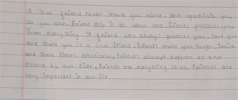 FRIENDSHIP SPEECH, friendship essay - Brainly.in