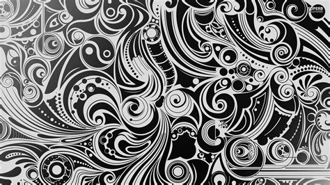 Black And White Modern Art Wallpaper