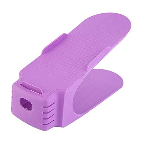 NYALA Purple Colour Plastic Shoe Organizer, Shoe Cabinet - Pack of 8 ...