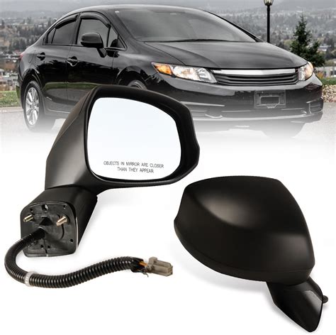 Side By Side Mirrors Passenger Side Mirror For 2006-2011 Honda Civic ...