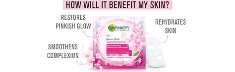 Buy Garnier Skin Naturals, Sakura White Serum Mask, 32g Online at Low ...
