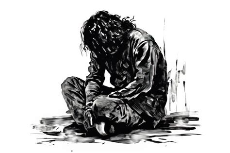 Sad depressing drawings Images - Free Download on Freepik