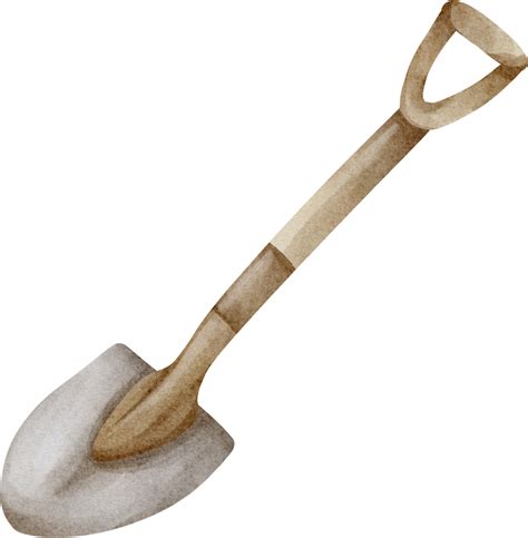 watercolor shovel farm clip art 23297839 PNG