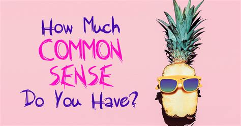 Image result for Common-Sense Test