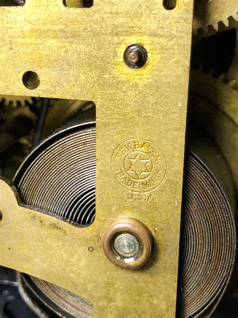 Antique NEW HAVEN U.S.A Cast Iron Mantel Clock | Adelaide Clocks