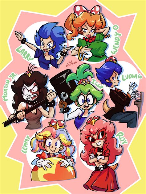 Super Crown Koopa Kids by tran4of3 on DeviantArt