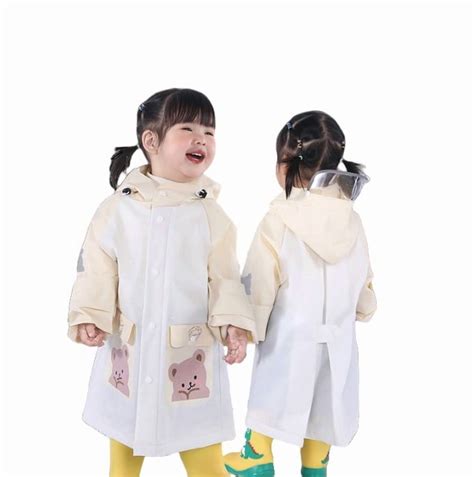 Gelikeya Toddler Kids Rain Coat Cute Ponchos for Girls Lightweight ...