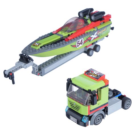 Buy LEGO City Race Boat Transporter 60254 Vehicle Building Set for Kids ...