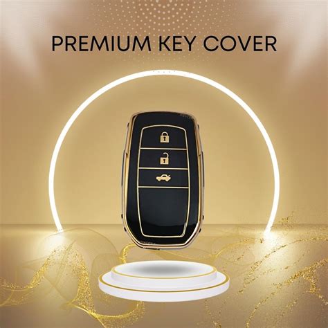 TPU Key Cover compatible for Toyota Innova | Crysta | Fortuner 3 Button ...