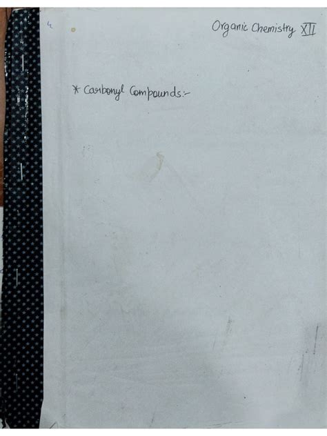 Carbonyl Compounds Notes 的图像结果