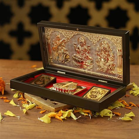 Buy Avighna Ganesh - Lakshmi - Saraswati Divine Pooja Boxes | Pocket ...
