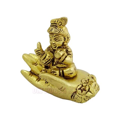 Baby Krishna on Hand Idol in Brass buy online UK Canada