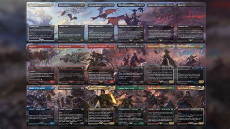 MTG Lord of the Rings reveals 24 new cards that form huge artworks