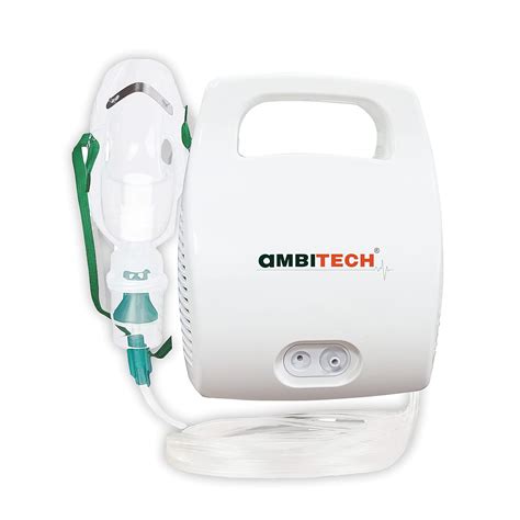 AmbiTech Portable Compressor Nebulizer Machine For Adults & Kids (2 ...