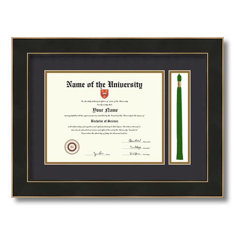 ArtToFrames 8.5x11 inch Diploma Frame with Tassel Opening - Framed with ...