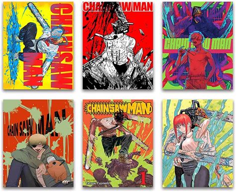 HD 6Pcs Chainsaw Man Poster Anime Posters and Prints India | Ubuy