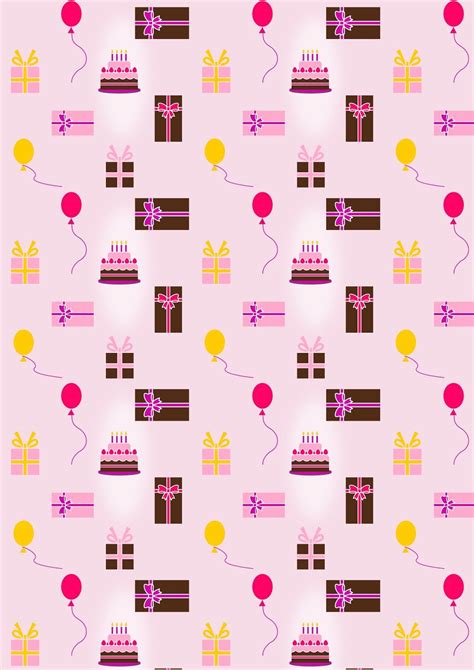 Printable Birthday Wrapping Paper