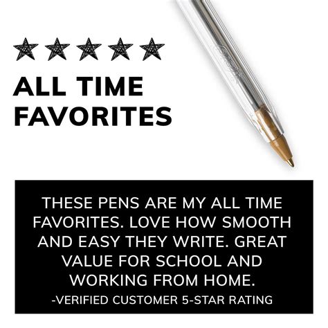 Buy BIC Cristal Xtra Smooth Black Ballpoint Pens, Medium Point (1.0mm ...