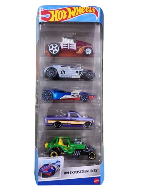 Hot Wheels Car 2023 HW Exposed Engines Pack of 5 (Custom 72 Chevy Luv ...