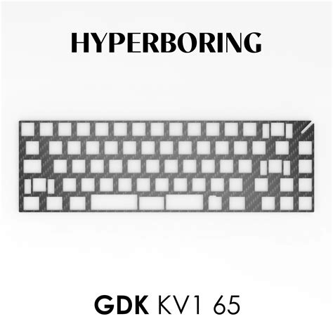 GDK KV1 65 keyboard use CF Aluminum ( for pcb screw in stab ...