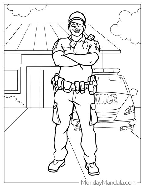 Police coloring pages free pdf printables – Artofit