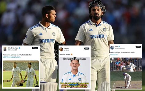 "Keep going tomorrow" - Fans and experts react to Yashasvi Jaiswal-KL ...