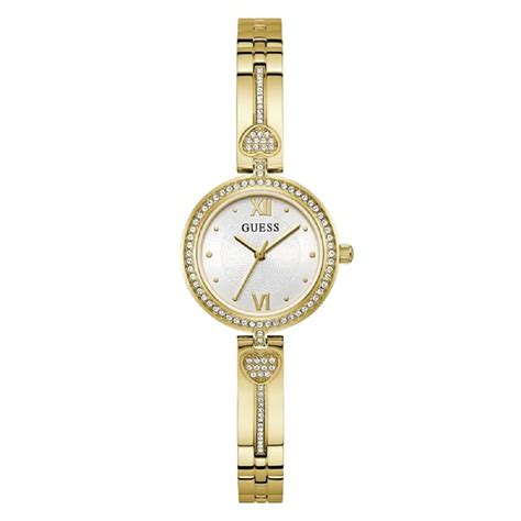 Buy GUESS Stainless Steel Women White Analog Round Dial Watch- Gw0655L2 ...
