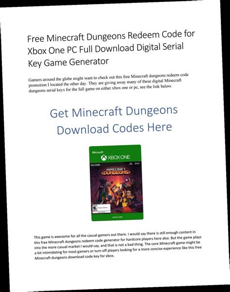 Free Download Minecraft Redeem Code for Store 的图像结果