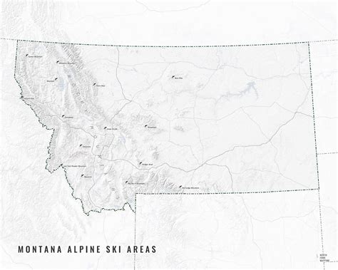 Montana Mountain Ranges Map — North Fork Mapping