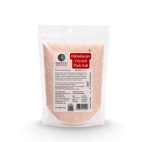 Himalayan Crystal Pink Salt 500g | Sendha Namak | 84 Trace Minerals ...