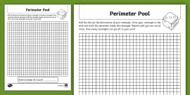 Third Grade Roll a Perimeter Worksheet