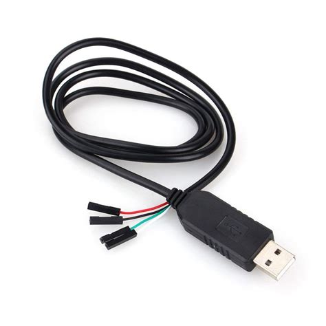 USB-TTL Converter Serial Cable - PL2303 Based - 4 Wire (1 pcs) | Robodo