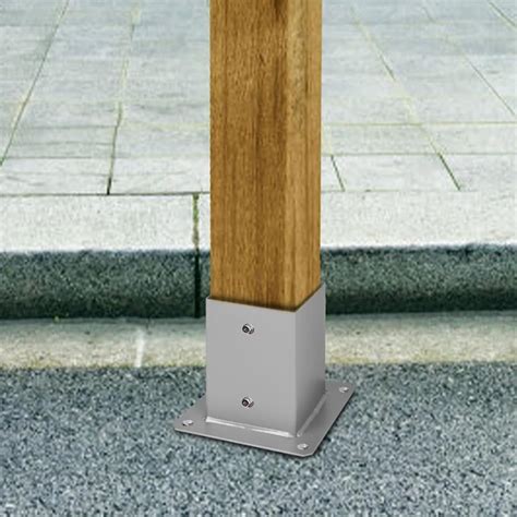 ZAQYCM Square Post Base Wood to Concrete 4x4 6x6 8x8, Fence Post Anchor ...