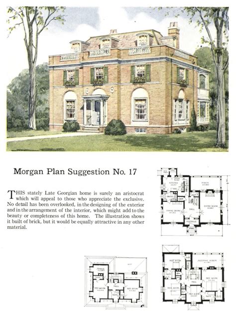 Georgian Style Home Floor Plans