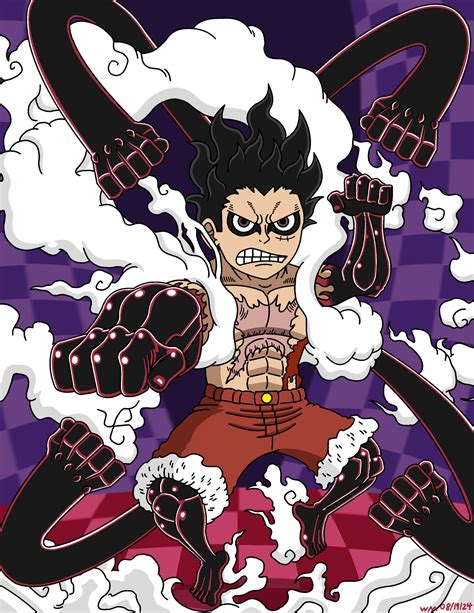 ArtStation - Luffy Gear 4 Snake Man
