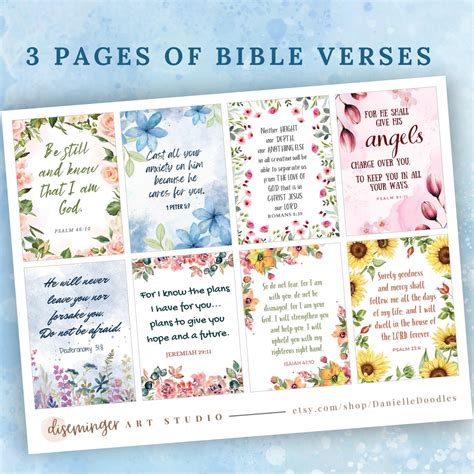 Printable BIBLE VERSE Cards | Scripture Cards | Christian Printable ...